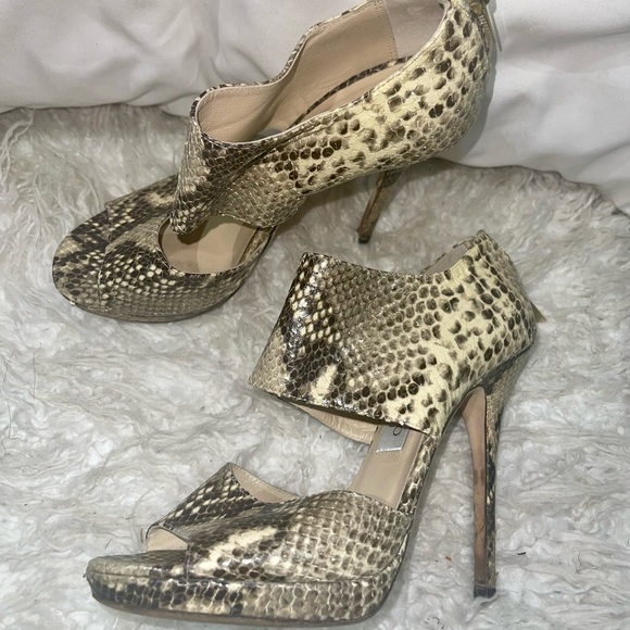 Jimmy Choo Private Peep Toe pumps Python - Picture 3 of 12